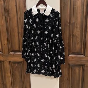 Cinq a Sept Bell sleeve mini dress